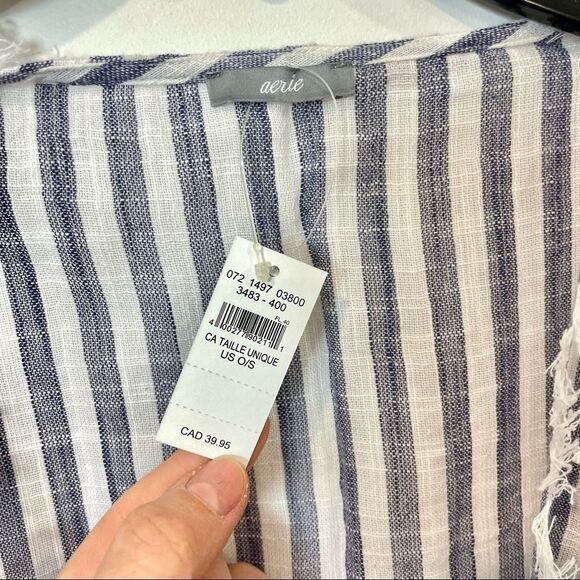 Aerie Bathing Suit Coverup Color between Blue and Gray - Picture 7 of 7